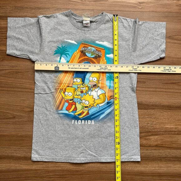 Universal Studios Theme Park Orlando Florida The Simpsons Men's M T-Shirt Gray - Picture 5 of 7
